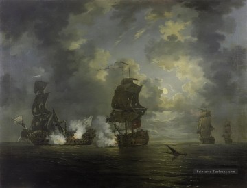 Bataille de Cartagena Rowley Batailles navale Peinture à l'huile